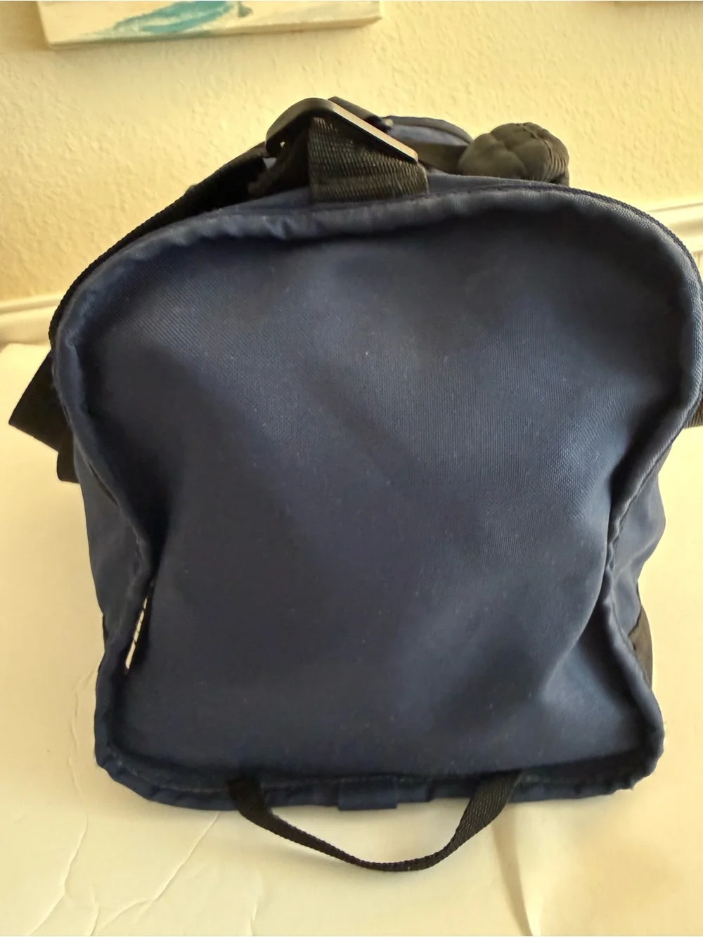 Nike Unisex Navy Blue Duffel with Black Straps and White Swoosh